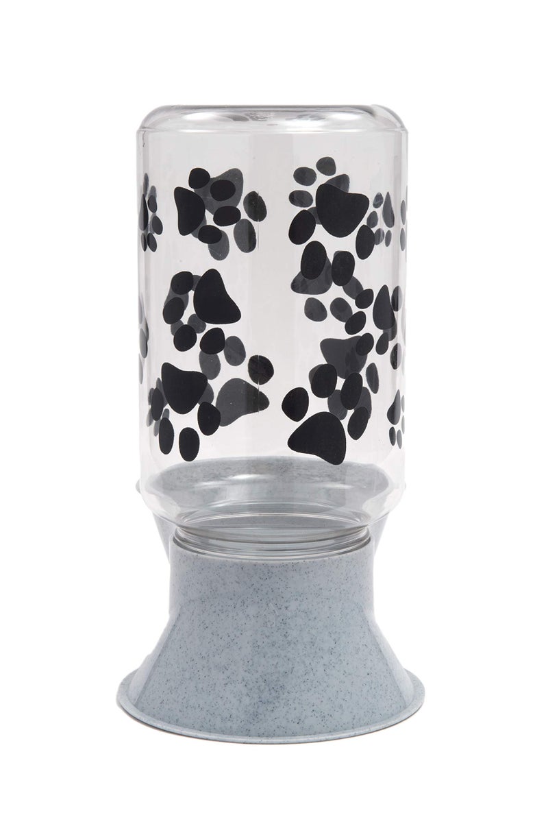 LixitÂ® Reversible Water or Dry Food Feeders for Dogs and Cats - Made in USA (Gray, 4 Quart) - Image 4